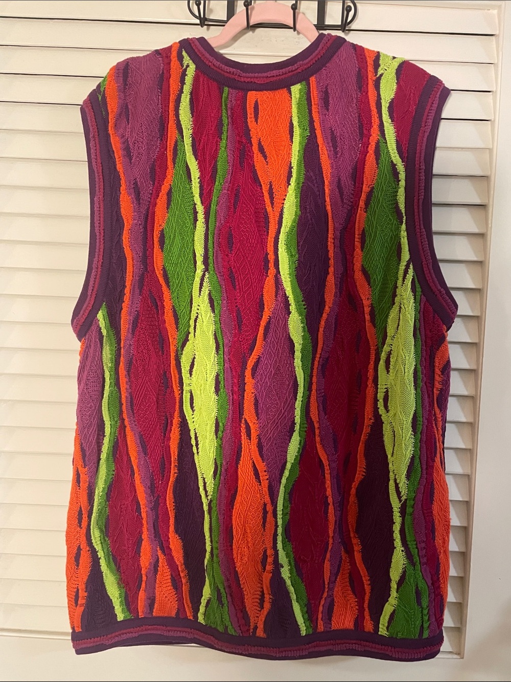 Coogi Australia Vintage Vibrant Color Palette Authentic Vest - Picture 10 of 13
